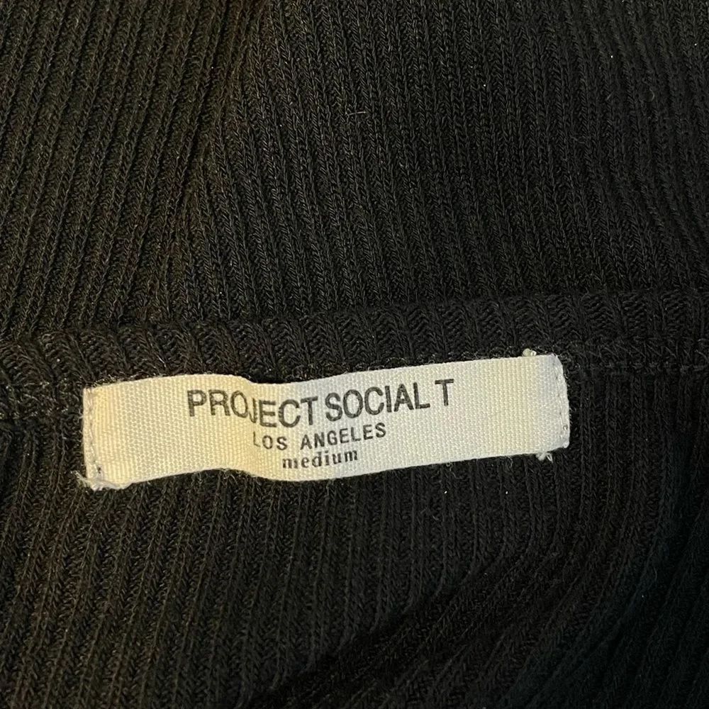 PROJECT SOCIAL T Tank Top Ribbed Black M - Picture 5 of 6